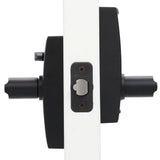 Century Matte Black Electronic Door Lock with Latitude Door Lever - Super Arbor