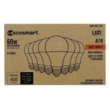 EcoSmart 60-Watt Equivalent A19 Non-Dimmable LED Light Bulb, Soft White, 16-Pack