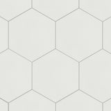 Merola Tile Textile Hex White 8-5/8 in. x 9-7/8 in. Porcelain Floor and Wall Tile (11.56 sq. ft. per case)