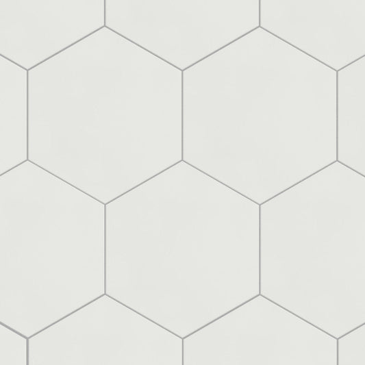 Merola Tile Textile Hex White 8-5/8 in. x 9-7/8 in. Porcelain Floor and Wall Tile (11.56 sq. ft. per case)