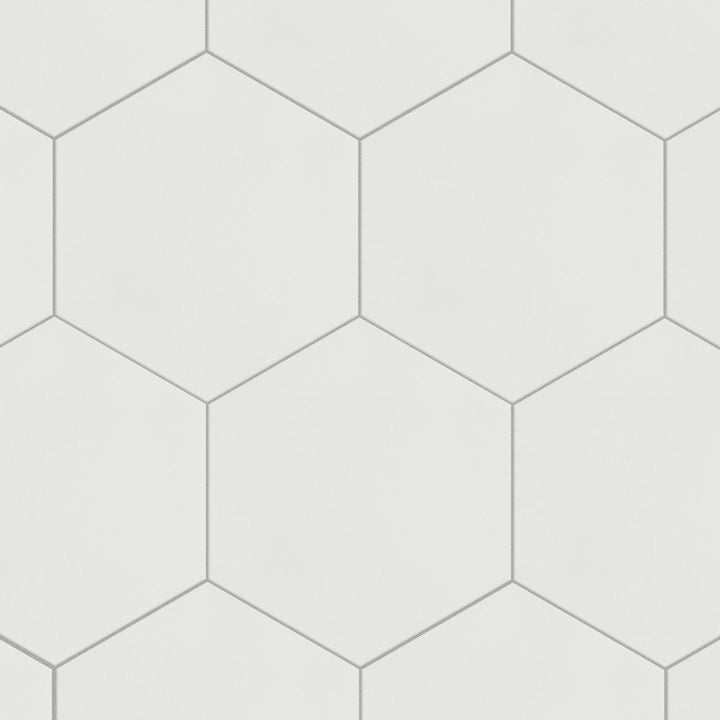 Merola Tile Textile Hex White 8-5/8 in. x 9-7/8 in. Porcelain Floor and Wall Tile (11.56 sq. ft. per case)