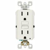 15 Amp Self-Test SmartlockPro Slim GFCI Duplex Outlet, White (3-Pack) - Super Arbor