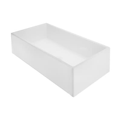 Superior Sinks 33-in x 18-in White Single Bowl Tall (8-in or Larger) Undermount Apron Front/Farmhouse Residential Kitchen Sink