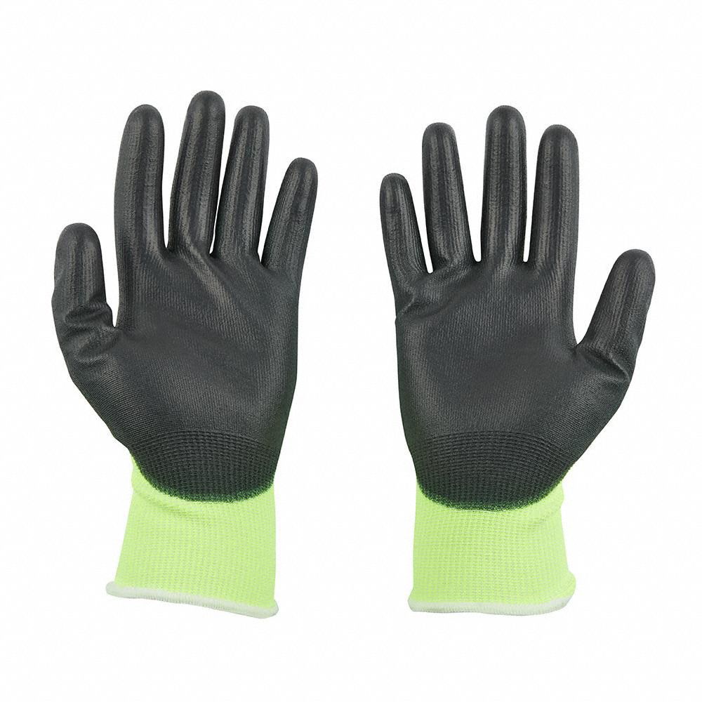 MILWAUKEE Polyurethane Palm Dipped Work Gloves - Small