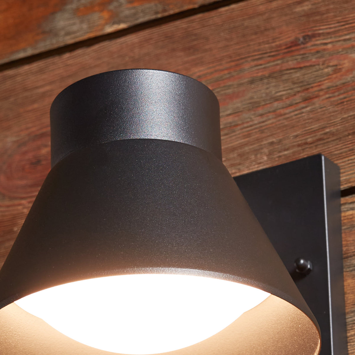 Project Source 2-Pack 4.76-in H Matte Black Dark Sky Integrated LED Outdoor Wall Light
