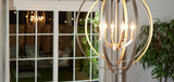 Progress Lighting Equinox 6-Light Gray Transitional Chandelier