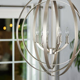 Progress Lighting Equinox 6-Light Gray Transitional Chandelier