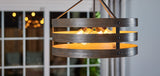 Progress Lighting Gulliver 4-Light Graphite Farmhouse Drum Medium Hanging Pendant Light