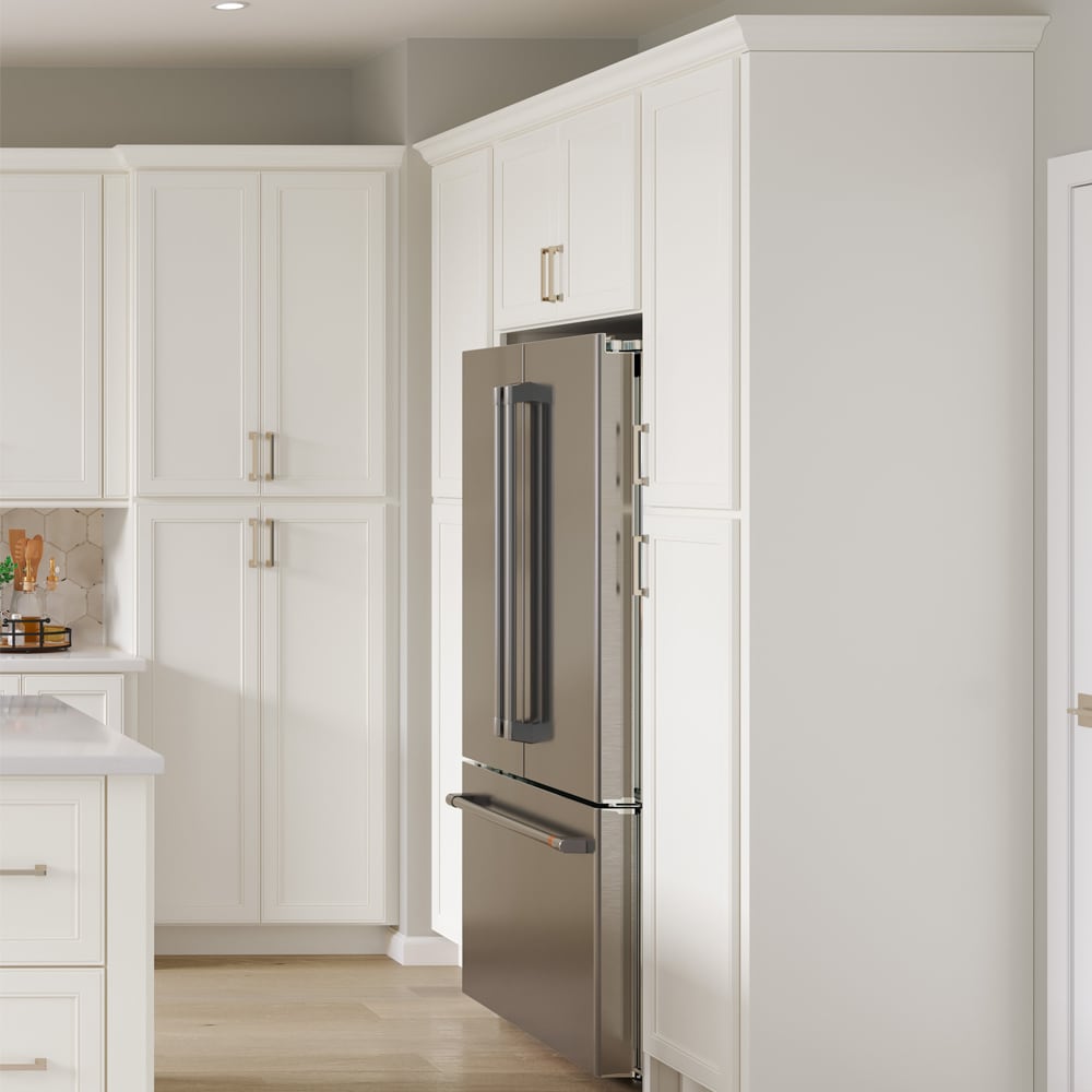 allen + roth McKeller 30-in W x 12.125-in H x 24-in D Linen Wall Fully Assembled Cabinet (Flat Panel Square Door Style)