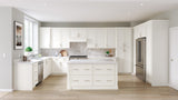 allen + roth McKeller 36-in W x 34.5-in H x 24-in D Linen 2-Drawer Base Fully Assembled Cabinet (Flat Panel Style)
