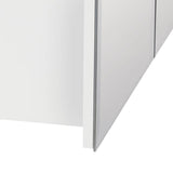 Style Selections 36.25-in x 29.75-in Surface Mount White Mirrored Medicine Cabinet