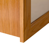 Project Source 24.25-in x 24-in Surface Mount Oak Mirrored Medicine Cabinet