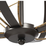 Progress Lighting Brandywine 5-Light Antique Bronze Transitional Globe Medium Hanging Pendant Light