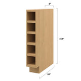 allen + roth Innsbrook 6-in W x 34.5-in H x 24-in D Rye Open Cube Organizer Base Fully Assembled Cabinet (Flat Panel Style)