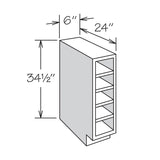 allen + roth Stonewall 6-in W x 34.5-in H x 24-in D Stone 1-Drawer Base Fully Assembled Cabinet (Flat Panel Style)