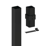 Freedom 2.5-in x 2.5-in x 6-ft Matte Black Aluminum Deck Post Extension
