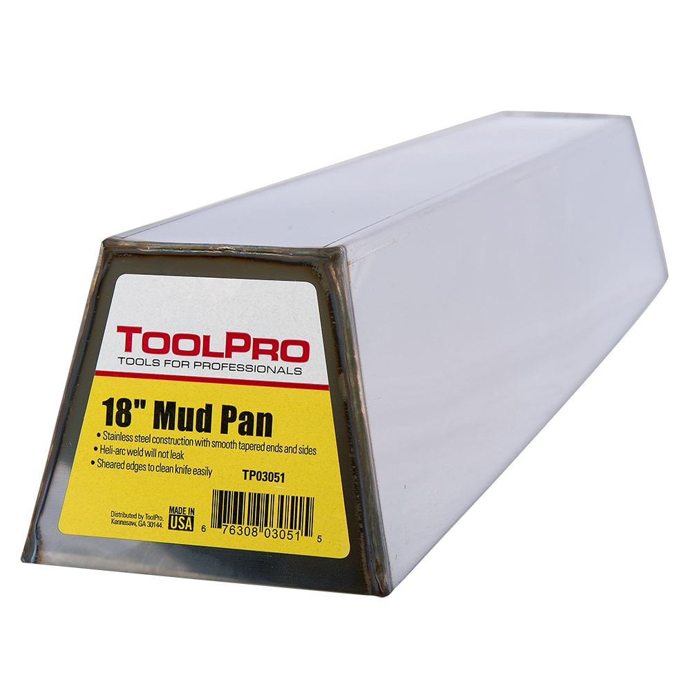 ToolPro 5-in W x 18-in L x 4-in D Drywall Mud Pan