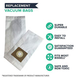 Paper Vacuum Bags, Fit Bissell Style 1, 4, 7, Part 30861 (12-Pack) - Super Arbor