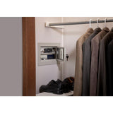 In Wall Key Lock Security Handgun Cabinet, Beige - Super Arbor