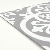 FloorPops Grey and White 2.76-mil x 12-in W x 12-in L Water Resistant Peel and Stick Vinyl Tile Flooring