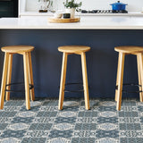 FloorPops 20-Piece 12-in x 12-in Blue Peel and Stick Vinyl Tile