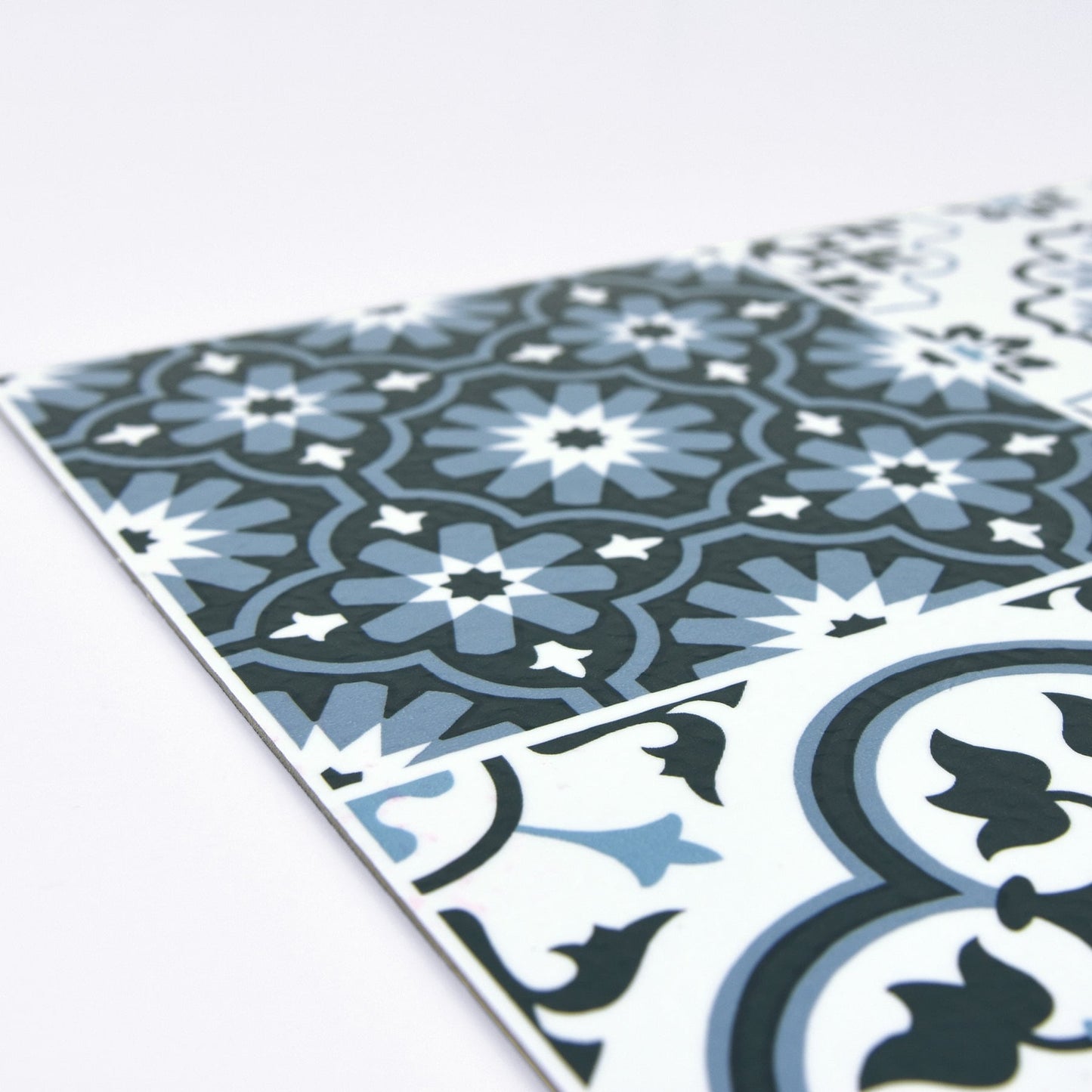 FloorPops Blue 12-in x 12-in Water-Resistant Peel and Stick Vinyl Tile Flooring, 20-sq ft Carton