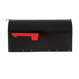 Gibraltar Mailboxes Elite Large, Steel, Post Mount Mailbox, Black, E1600B00