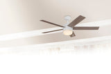 Harbor Breeze Newbern 52-in White Indoor Ceiling Fan with Light (5-Blade)