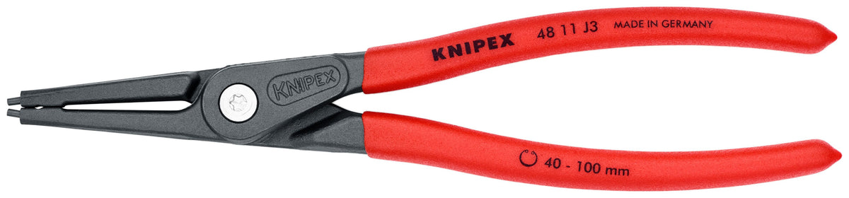KNIPEX 9-in Internal Precision Snap Ring (Circlip) Pliers, 48 11 J3