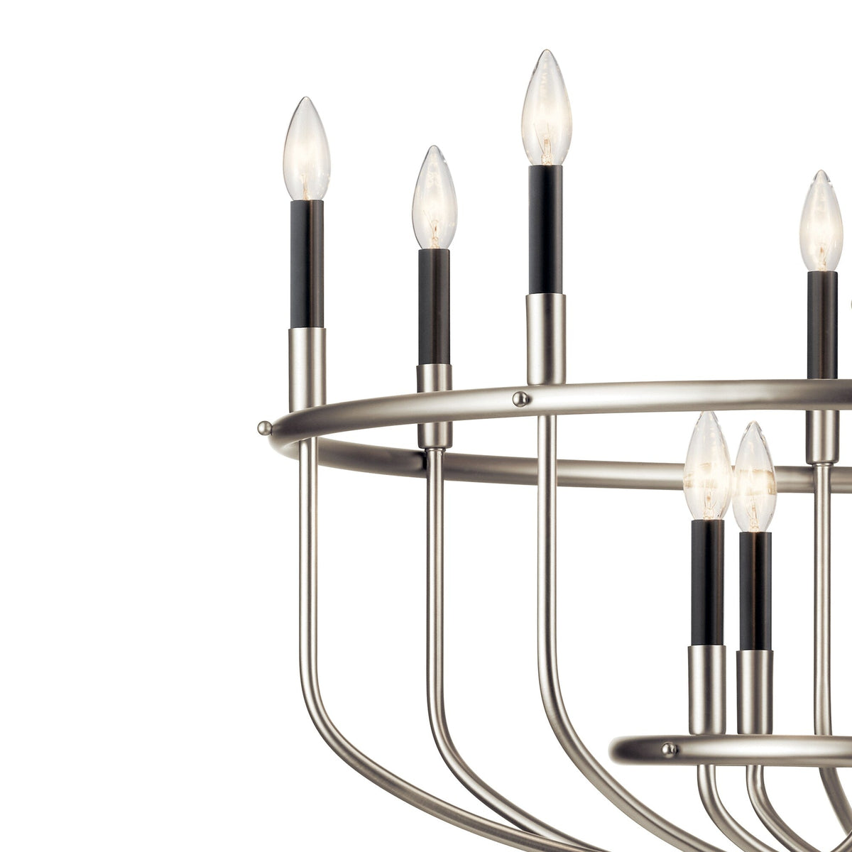 Kichler Capitol Hill 12-Light Brushed Nickel Traditional Chandelier