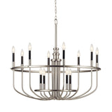 Kichler Capitol Hill 12-Light Brushed Nickel Traditional Chandelier