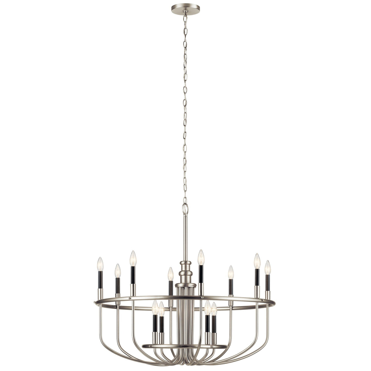 Kichler Capitol Hill 12-Light Brushed Nickel Traditional Chandelier