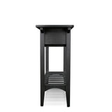 Leick Home 5-Bottle Black Wood Wine Cabinet
