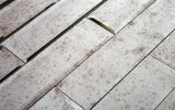 Apollo Tile (Sample) Silver 3-in x 12-in Glossy Glass Brick Subway Wall Tile