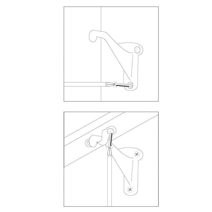 Everbilt Satin Nickel Handrail Bracket