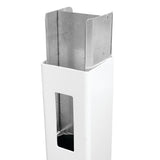 Freedom 4-in Silver Metal Post Insert For Vinyl Fence