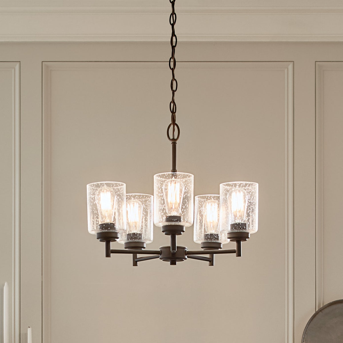 Kichler Winslow 5-Light Black Modern/Contemporary Chandelier