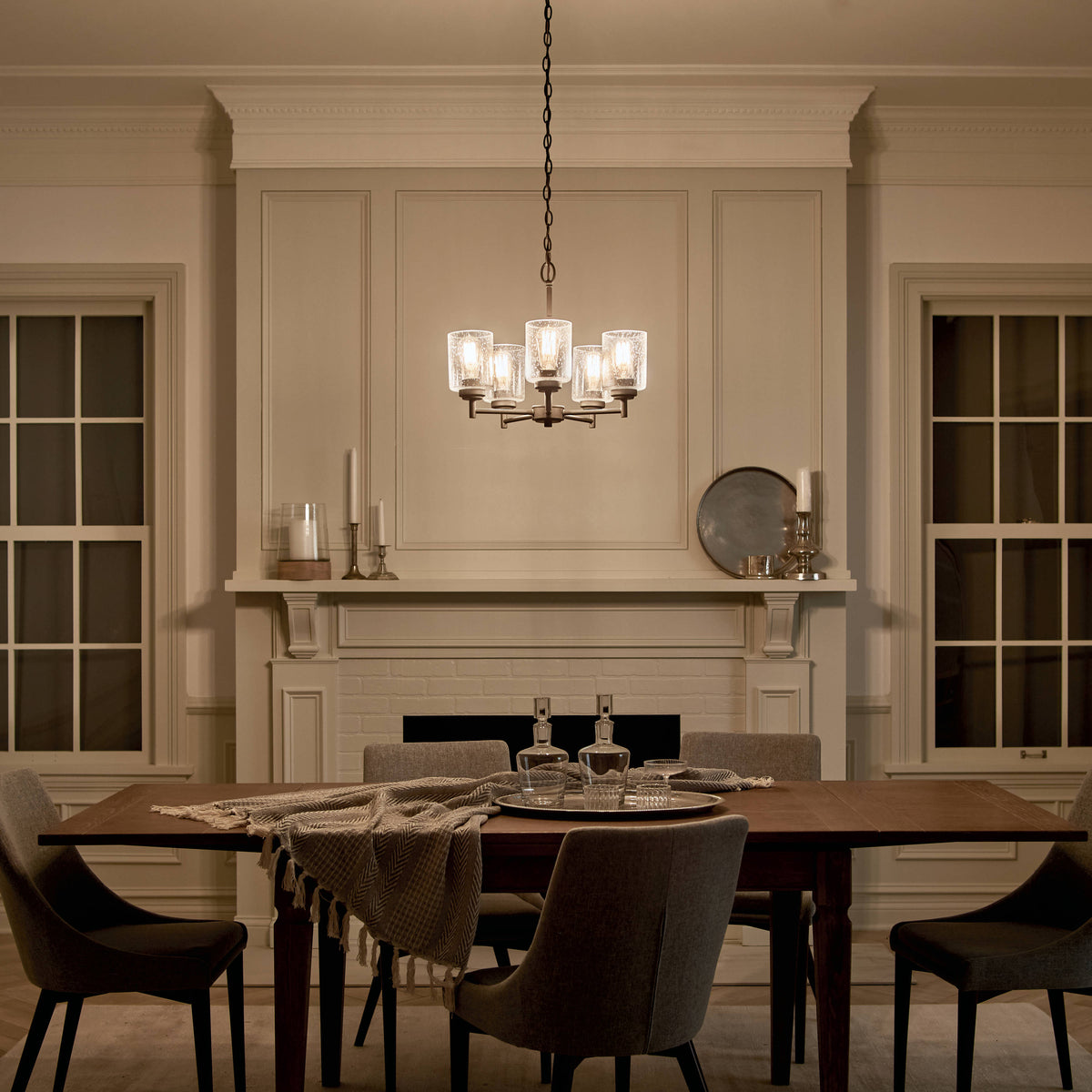 Kichler Winslow 5-Light Black Modern/Contemporary Chandelier