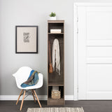 Prepac Entryway Modern 14.75-in Drifted Gray Composite Hall Tree