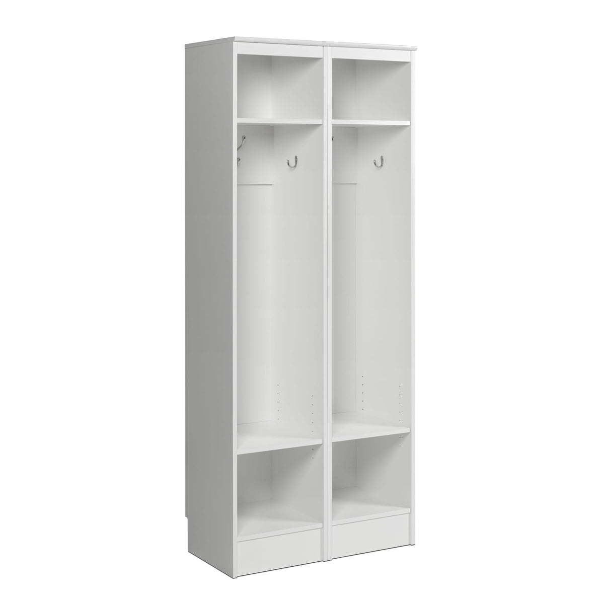 Prepac Entryway Modern 29.5-in White Composite Hall Tree