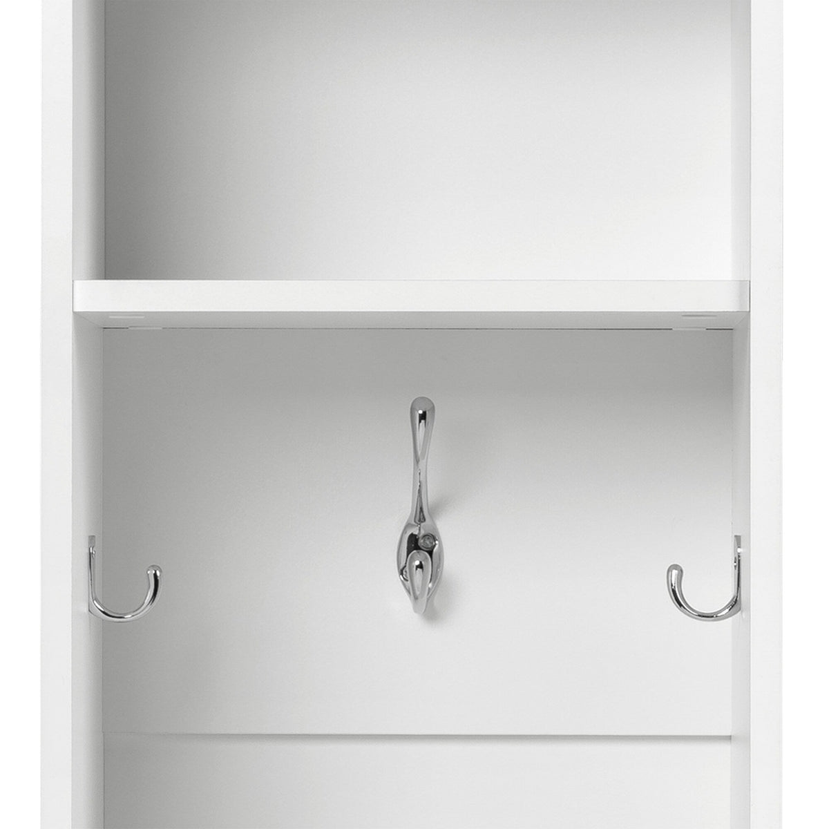 Prepac Entryway Modern 14.75-in White Composite Hall Tree