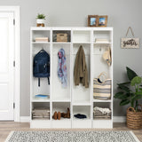 Prepac Entryway Modern 14.75-in White Composite Hall Tree