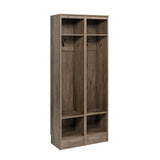 Prepac Entryway Modern 29.5-in Drifted Gray Composite Hall Tree