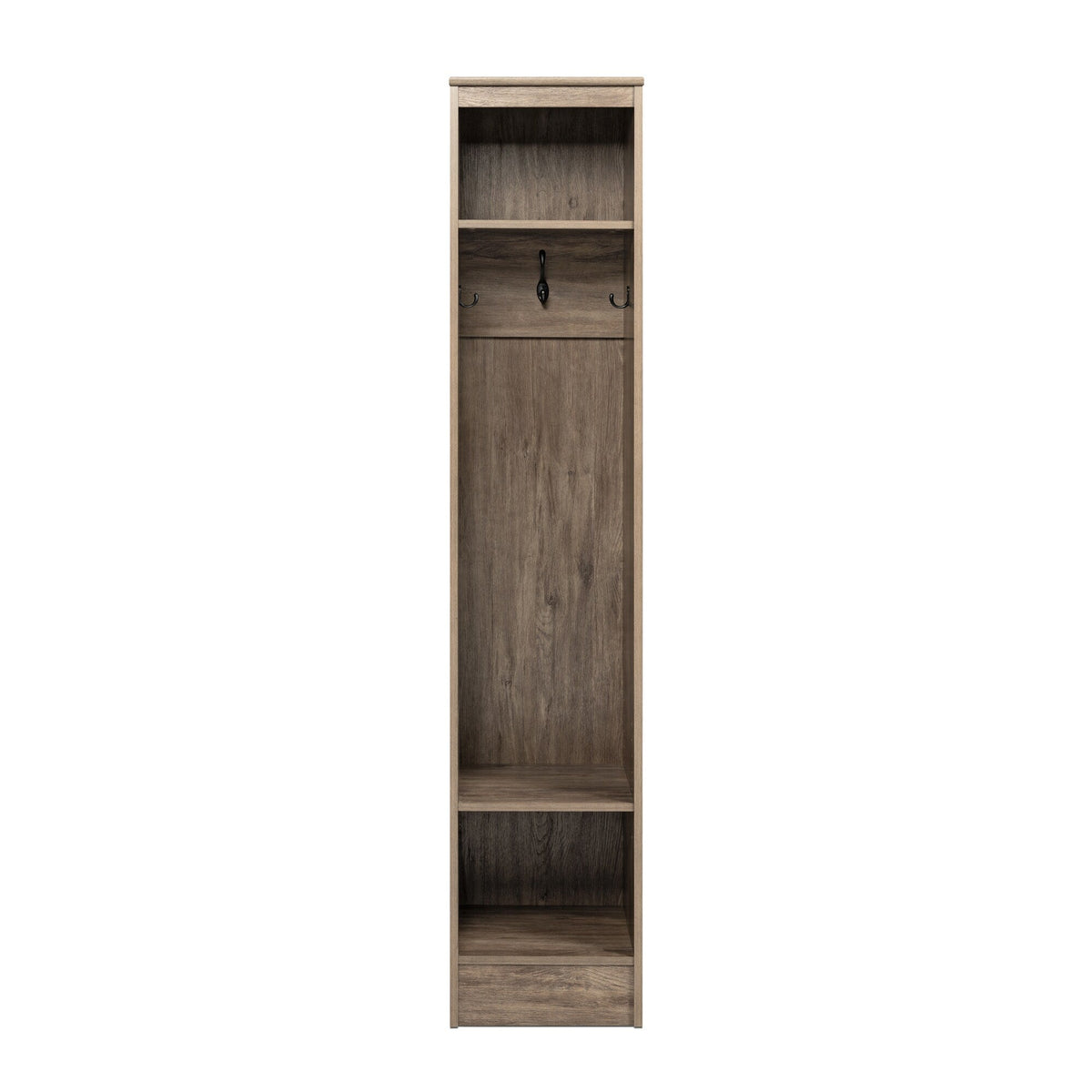 Prepac Entryway Modern 14.75-in Drifted Gray Composite Hall Tree