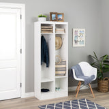 Prepac Entryway Modern 29.5-in White Composite Hall Tree