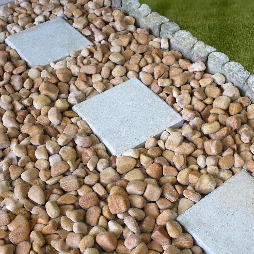 Margo Garden 0.4 cu. ft. 1 in. to 3 in. 30 lbs. Teakwood Pebbles - Super Arbor