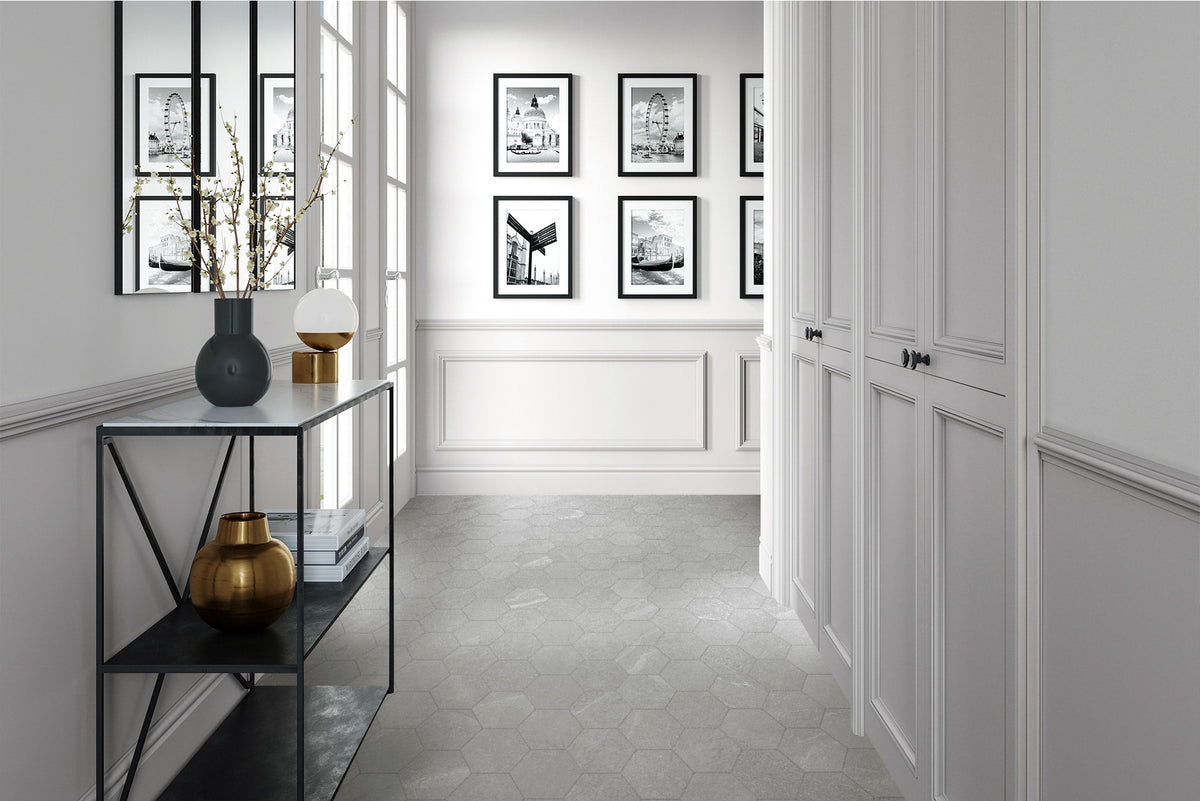 Satori Gios Obsidian 8-in x 10-in Matte Porcelain Hexagon Floor and Wall Tile (0.44-sq. ft/ Piece)