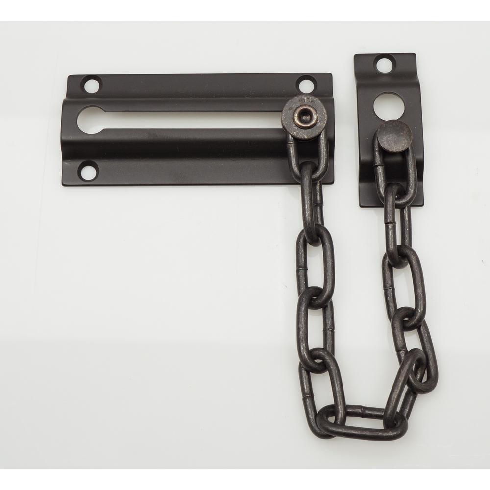 Solid Brass Chain Door Guard in Satin Nickel - Super Arbor
