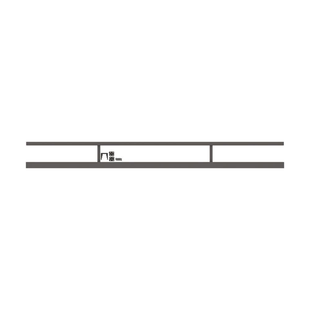 Freedom 69.25-in x 3.5-in VersaRail Matte Bronze Aluminum Line Connector