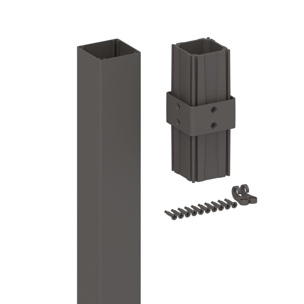 Freedom 2.5-in x 2.5-in x 6-ft Matte Bronze Aluminum Deck Post Extension